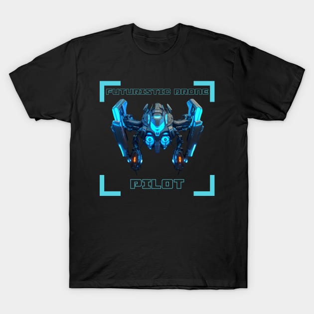 Futuristic Drone Pilot 2 T-Shirt by PD-Store